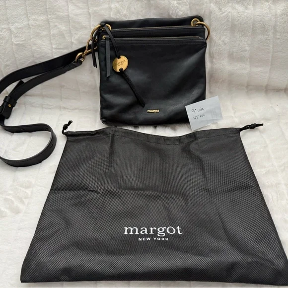 Margot NY 10x9 Black Crossbody Bag - Picture 1 of 11